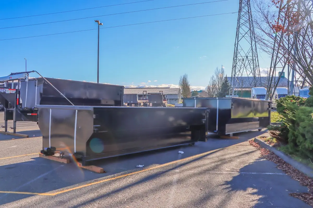 Roll-off dumpster ready for waste disposal at job site for Roofing Dumpster Rental in Berlin